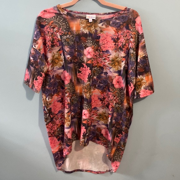 LuLaRoe HiLow Floral Dress Size XXS EUC - Picture 2 of 5